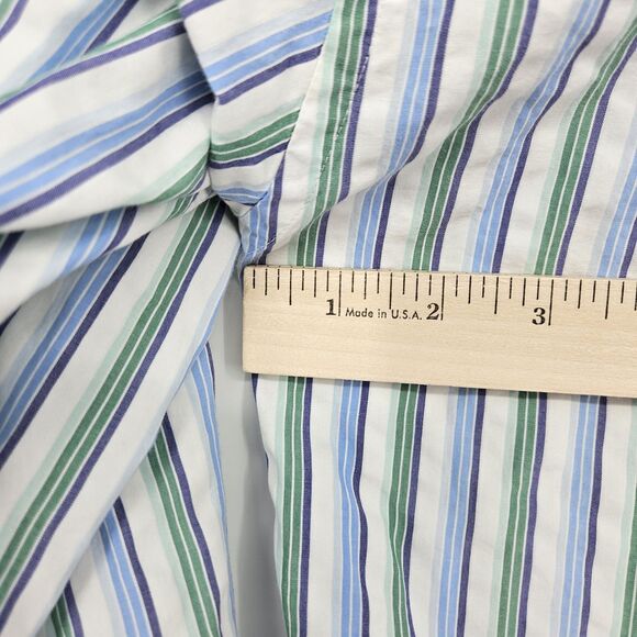 Faconnable Shirt Mens Medium Button Down Long Sleeve Casual Preppy FLAWS - Picture 8 of 12